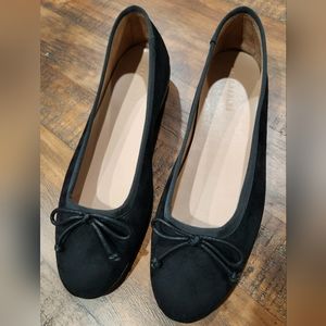 Aerosoles Women's Homebet Ballet Flat Faux Suede Sz 10M